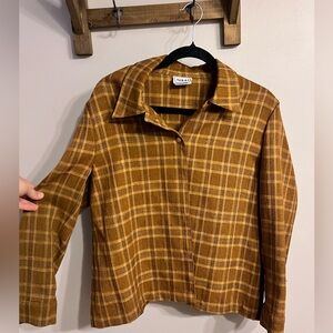 Nikki Checkered Tan Jacket/blazer